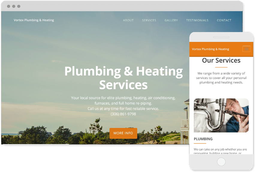 Vortex Website Responsive